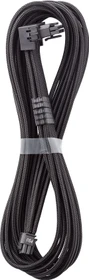 CableMod Universal Pro ModMesh, 12V-2x6 Kabel, StealthSense, natives 12V-2x6 Kabel, 1x 16-Pin PCIe 5.1 Stecker auf 16-Pin PCIe 5.1 Stecker, 90°, Variante B, schwarz, 60cm (CM-PUNV-16PC-RBN60KK-5PK-R-SS)