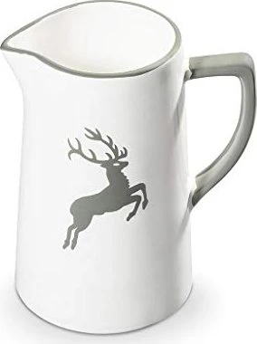 Gmundner Keramik Grauer Hirsch Wasserkrug 700ml