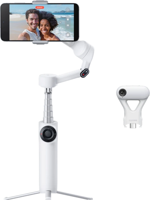 Insta360 Flow 2 AI-Tracker-Bundle schneeweiß