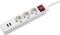Hama Steckdosenleiste mit Schalter, 3-fach, 2x USB, 1.4m, weiß Vorschaubild
