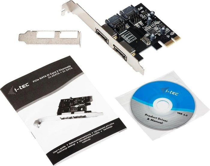 i-tec 2x SATA/2x eSATA, PCIe 2.0 x1