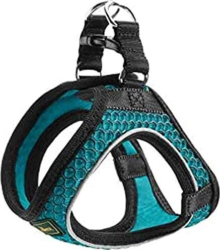 Hunter Hilo Comfort Geschirr für kleine Hunde mit Netzmaterial und reflektierenden Elementen, XS, türkis