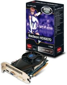 Sapphire Radeon HD 6670, 2GB DDR3, VGA, DVI, HDMI, lite retail