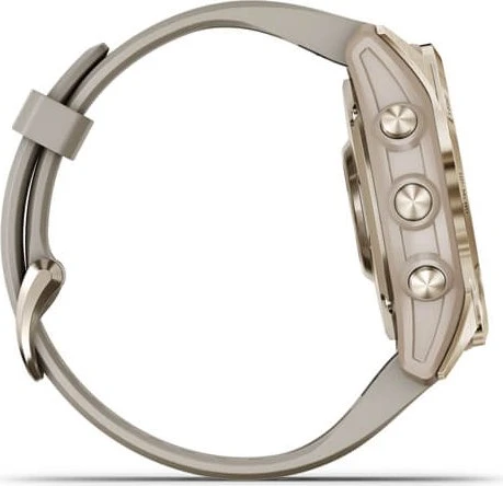 Garmin Fenix 7S Sapphire Solar cream gold titanium/light sand
