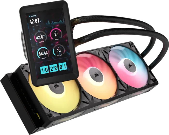 Corsair iCUE LINK Titan II 360 RX LCD, schwarz