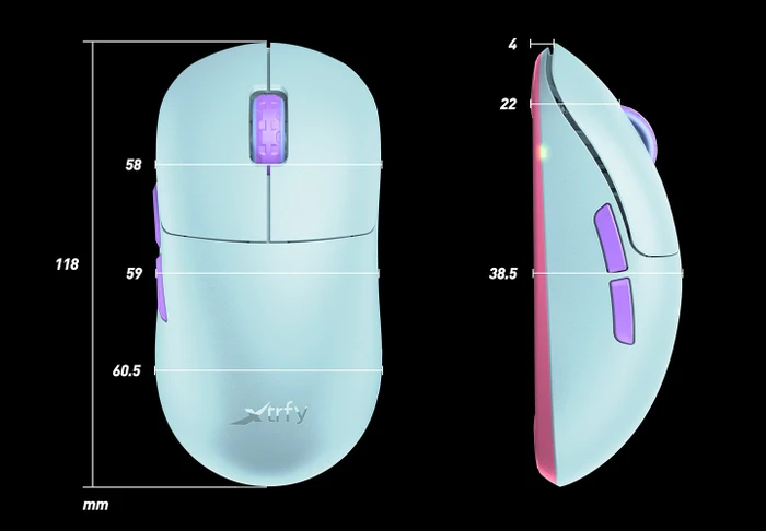 Xtrfy M8 Wireless Frosty Mint, USB