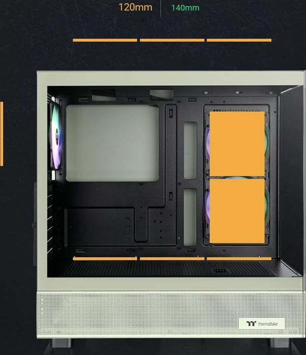 Thermaltake View 270 Plus TG ARGB Matcha Green, grün, Glasfenster