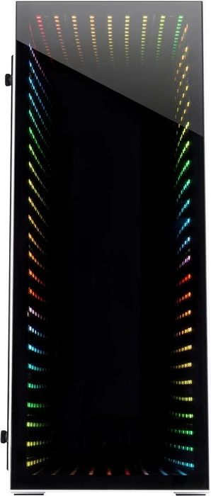Inter-Tech X-908 Infini2, weiß, Glasfenster