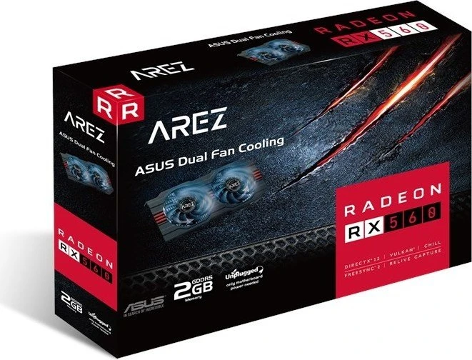 ASUS AREZ Radeon RX 560D EVO, AREZ-RX560-4G-EVO, 4GB GDDR5, DVI, HDMI, DP