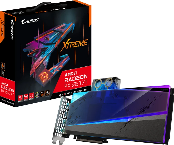 GIGABYTE AORUS Radeon RX 6950 XT Xtreme Waterforce WB 16G, 16GB GDDR6, 2x HDMI, 2x DP