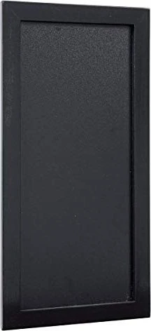 Securit Woody, Kreidetafel schwarzer Rahmen, schwarz, 20x40cm