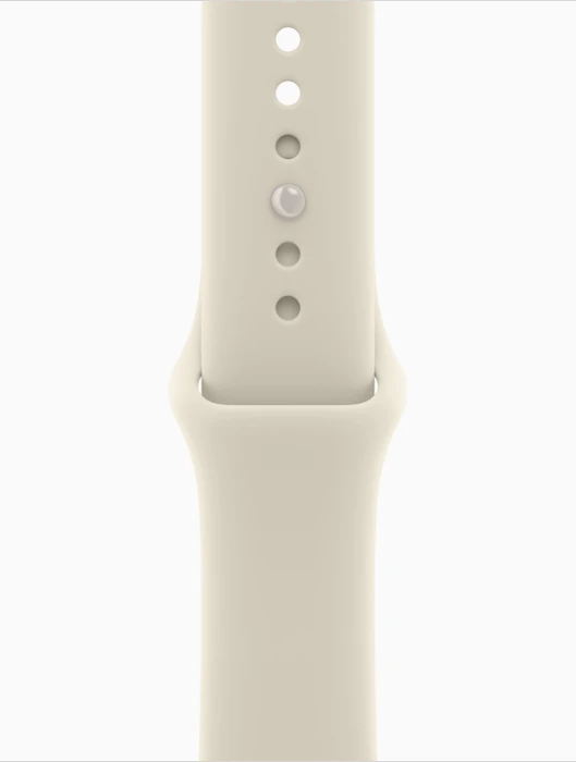 Apple Watch Series 12 (GPS + Cellular) 42mm Keramik perlweiß mit Sportarmband M/L sand