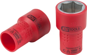 KS Tools Außensechskant Steckschlüssel isoliert 3/8", 19x48mm