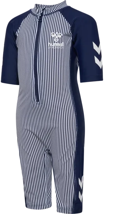 hummel Morgat Badeanzug navy surf/bright white (Junior)