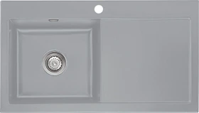 systemceram Mera 90 Einbau Becken links titan