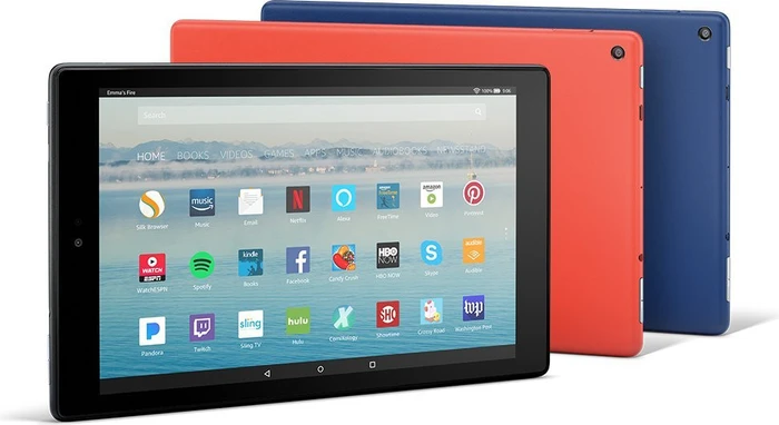 Amazon Fire HD 10 KFSUWI 2017, ohne Werbung, schwarz, 32GB