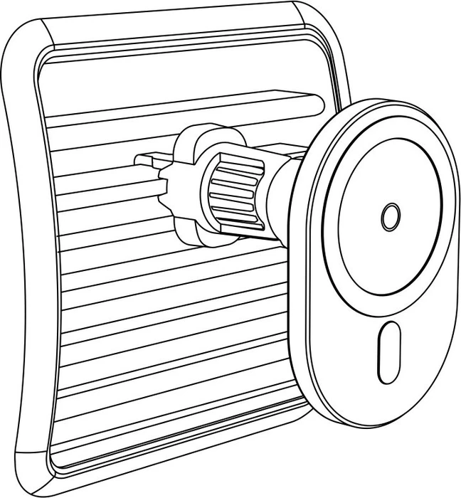 Hama kabelloses Auto-Handy-Ladegerät MagCharge Car FC15 schwarz