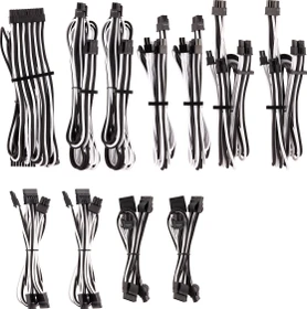Corsair PSU Cable Kit Type 4 - Pro Kit - Gen4, schwarz/weiß (CP-8920227)