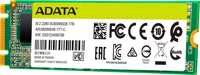 ADATA Ultimate SU650 1TB, M.2 2280 / B-M-Key / SATA 6Gb/s