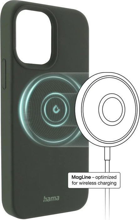 Hama Cover MagCase Finest Feel Pro für Apple iPhone 13 Pro Max grün