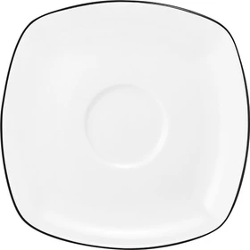 Seltmann Weiden Lido Black Line 10826 Tee-Untertasse eckig 14.5x14.5cm