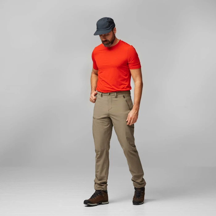 Fjällräven Abisko Trail Stretch Hose lang suede brown (Herren)