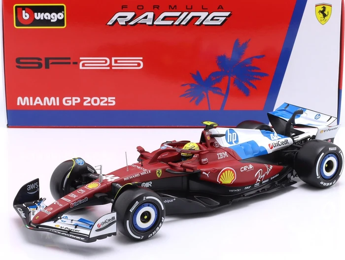 Bburago Ferrari SF-25 Lewis Hamilton #44 F1 2025