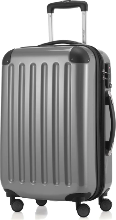 Hauptstadtkoffer Alex TSA Spinner erweiterbar 55cm silber glänzend