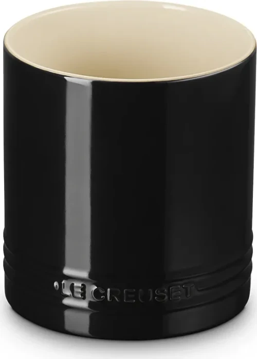 Le Creuset signature Aufbewahrungsbehälter für Kochkellen schwarz glänzend