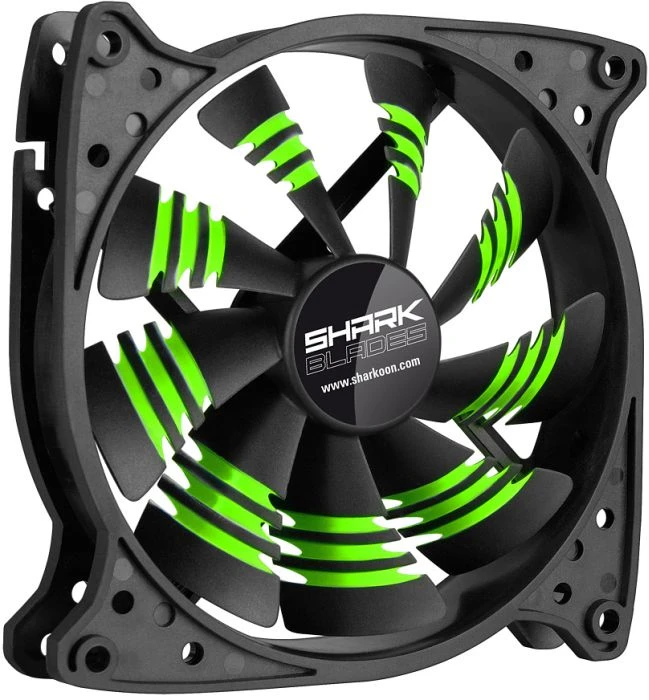 Sharkoon Shark Blades grün, 120mm