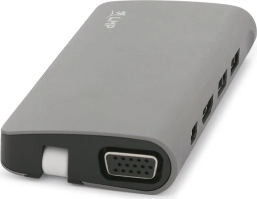 LMP USB-C Travel Dock, 9-Port, USB-C 3.0 [Stecker], space gray
