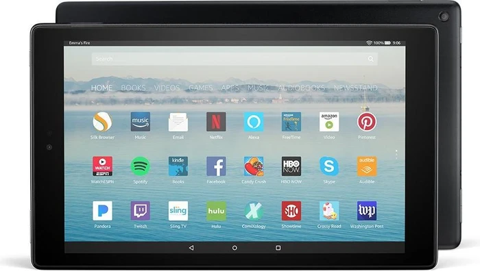 Amazon Fire HD 10 KFSUWI 2017, ohne Werbung, schwarz, 32GB