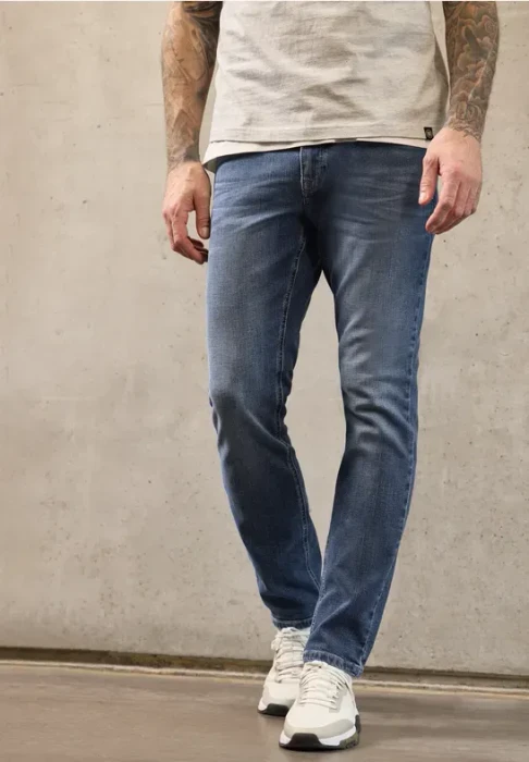 Street One Player Jeans indigo blue random wash (Herren)