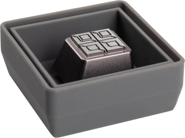 Zomoplus Keycap Battle City Stahlwand, Aluminium, weiß/grau, 1 Taste