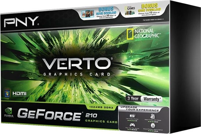 PNY GeForce 210, 1GB DDR3, VGA, DVI, HDMI