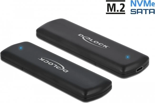 DeLOCK USB 3.2 Gen 2 External Enclosure, USB-C 3.1