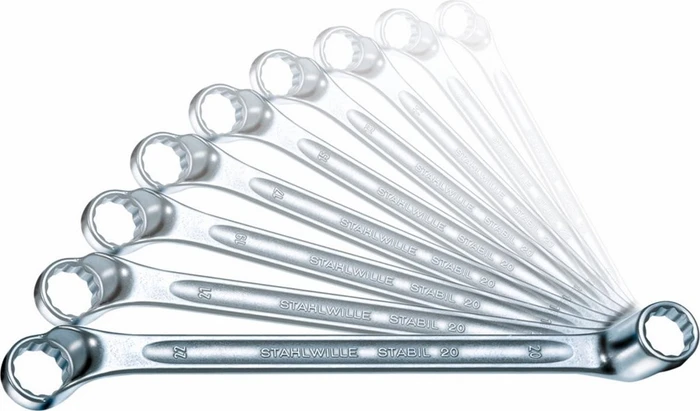Stahlwille Stabil 20/8 Doppelringschlüssel Schraubenschlüsselsatz, 10-tlg.