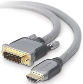 Belkin PureAV Silver Series HDMI/DVI Adapterkabel, 1.20m