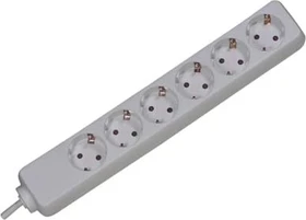 Bachmann Selly, 6-fach, 1.5m, weiß