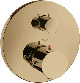 Hansgrohe Axor Starck Thermostat Unterputz mit Ab- und Umstellventil polished bronze