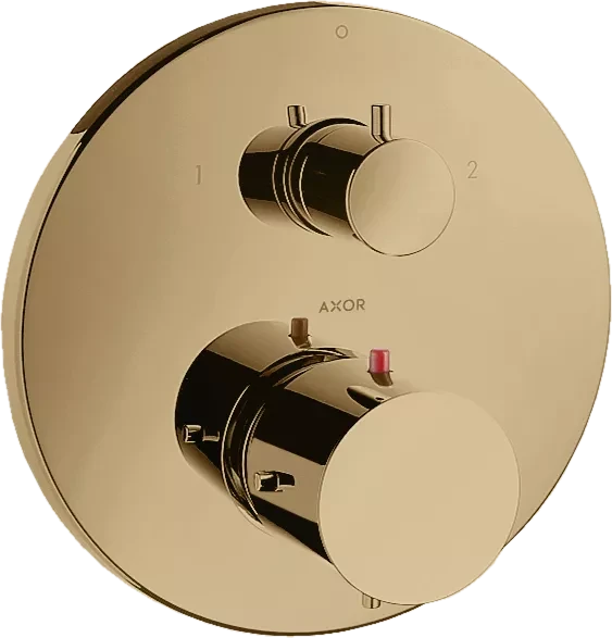 Hansgrohe Axor Starck Thermostat Unterputz mit Ab- und Umstellventil polished bronze