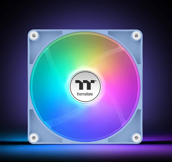 Thermaltake CT120 Reverse ARGB Sync Hydrangea Blue, blau/weiß, 120mm, 2er-Pack