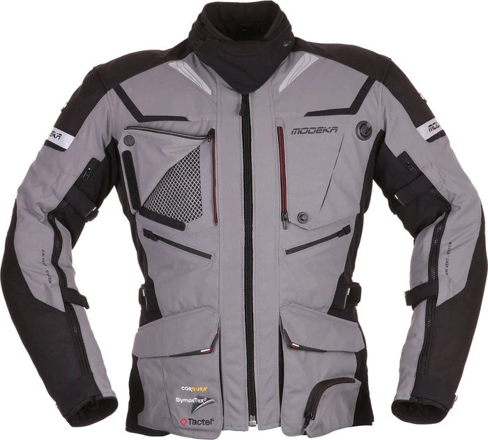 Modeka Panamericana Jacke grau/schwarz (verschiedene Größen)