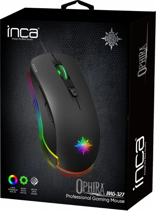 Inca IMG-327 Ophira RGB Gaming Mouse, USB