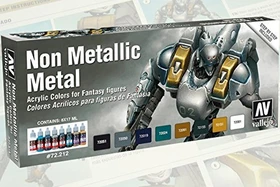 Vallejo Game Color Non Metallic Metal Farbset, 8-tlg.