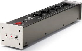 Dynavox HiFi-Steckdosenleiste X2000 mit Master-Slave-Funktion, 5-fach, 1.5m, silber/schwarz