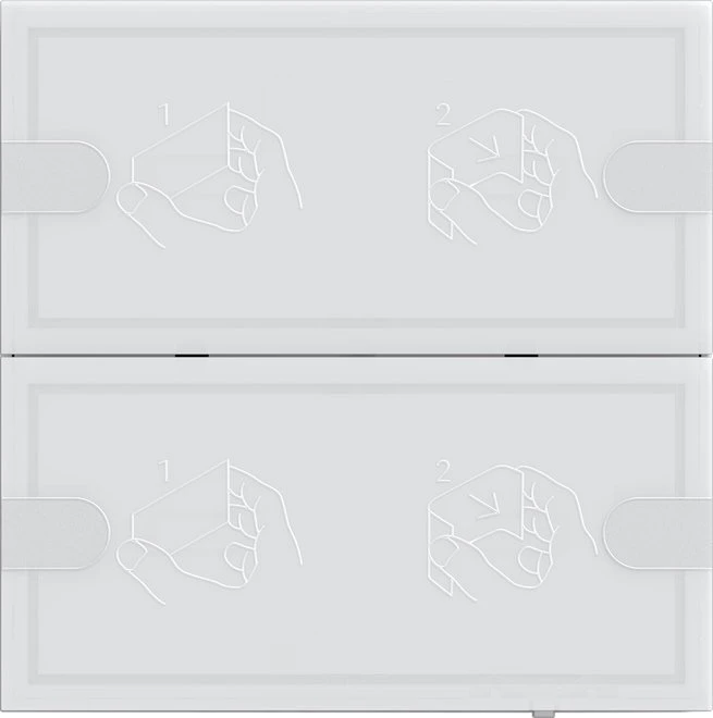 Gira KNX Tastsensor 4 Komfort 2-fach weiß