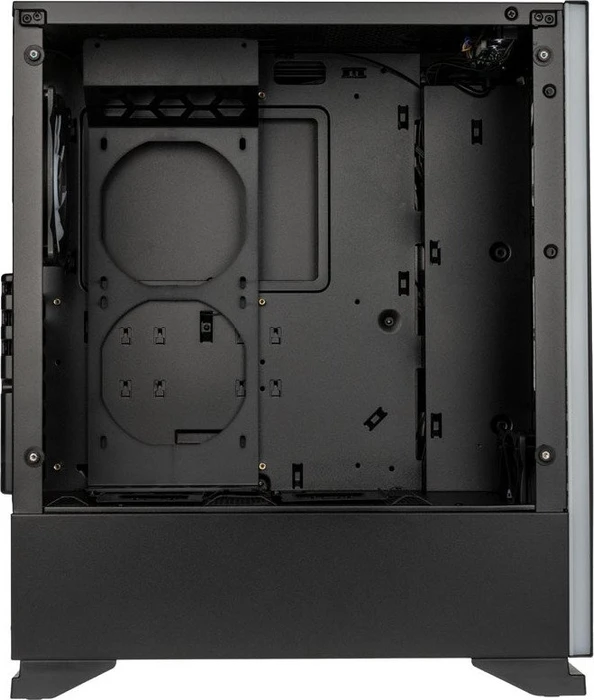 Zalman S5, schwarz, Glasfenster