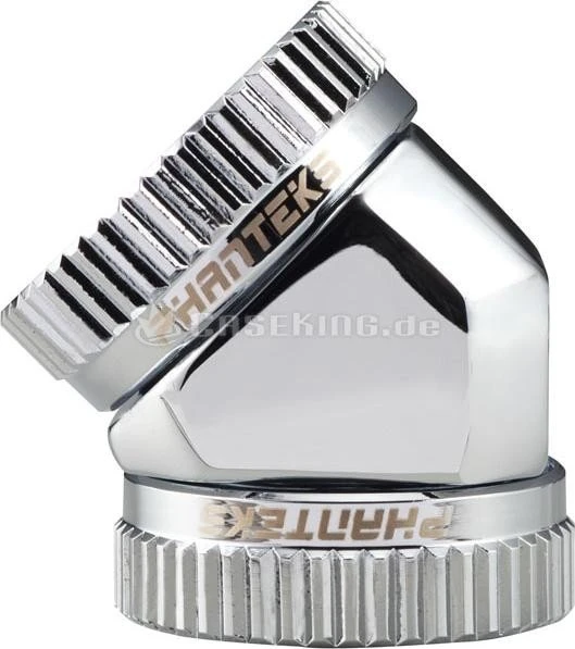 Phanteks Glacier Verbinder für Rohre 45° 16mm chrome