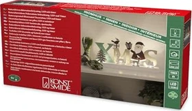 Konstsmide Holzsilhouette Christmas LED 4x warmweiß